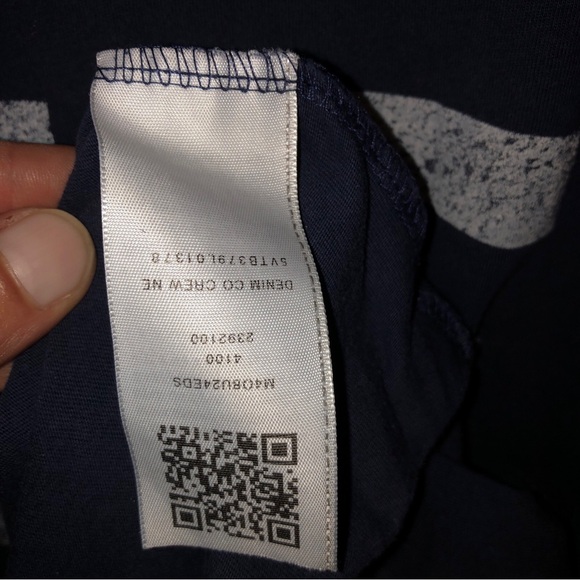 True Religion Men's Graphic Tee T-Shirt Navy Large Authentic Navy Blue And White - Picture 7 of 9